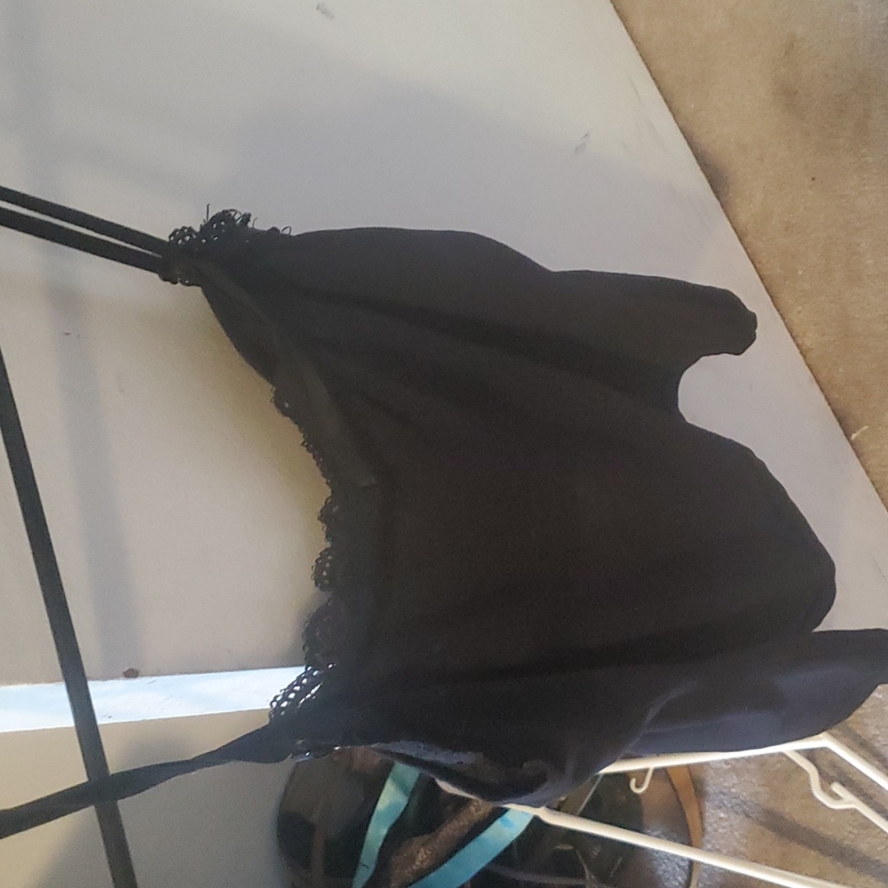 3 for 15 Spaghetti strap tank top black v-neck petite size small